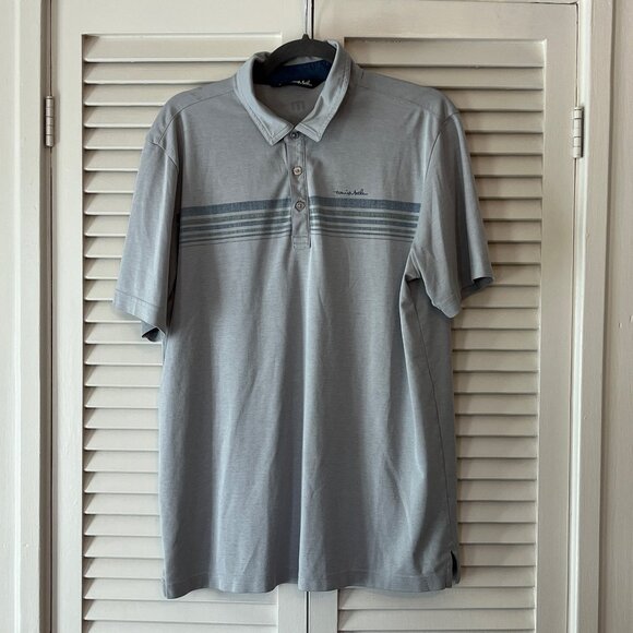 Travis Mathew Other - Travis Mathew polo shirt short sleeve grey striped large men